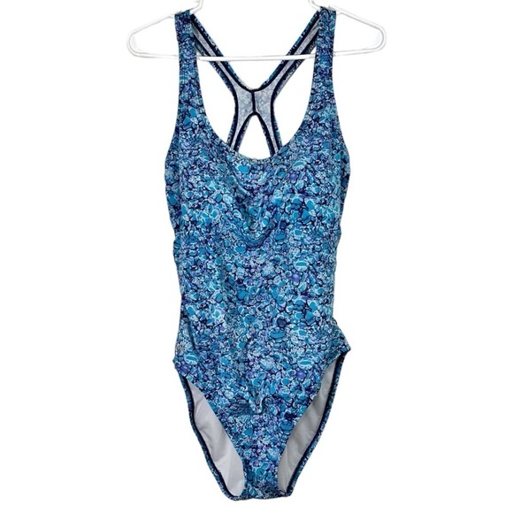 Speedo- Blue RazorBack One Piece Swimsuit Plus size 18 - Picture 2 of 8